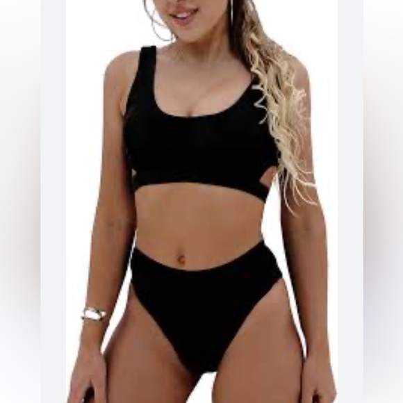 Blooming Jelly Other - Women’s swimwear Bathing Suit Black Two‎ Piece Bikini Swimsuit NWT Size S